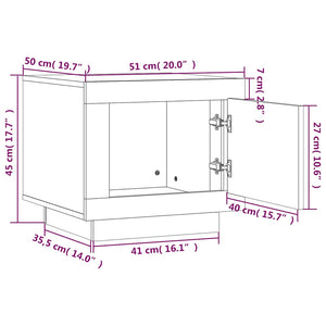 Couchtisch Grau Sonoma 51x50x45 cm