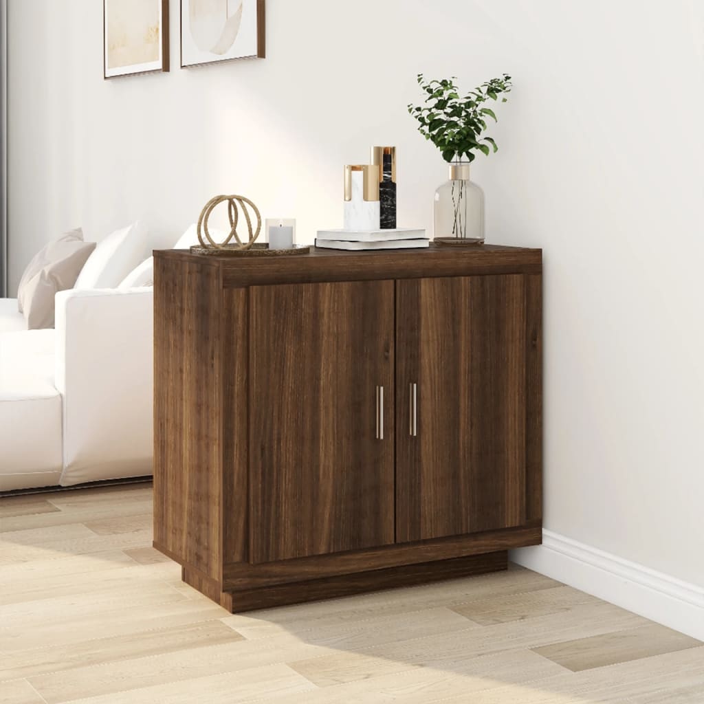 Sideboard Braun Eichenoptik 80 cm
