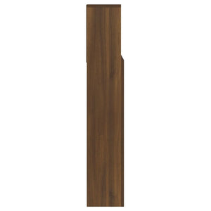 Kopfteil 140 cm mit Ablagen Eiche Braun