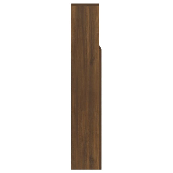 Kopfteil 140 cm mit Ablagen Eiche Braun