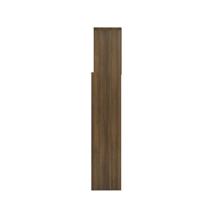 Kopfteil mit Ablagen, Braun Eiche, 160 cm