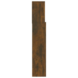 Kopfteil mit Ablagen Räuchereiche 180 cm