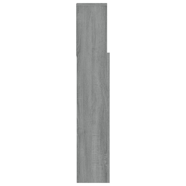 Kopfteil mit Ablagen, Grau Sonoma, 180 cm
