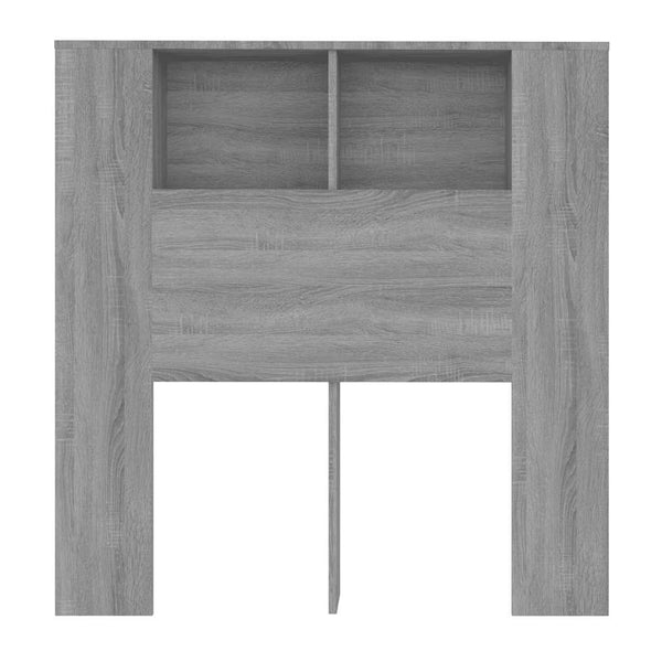 Kopfteil mit Ablagen Grau Sonoma 100 cm