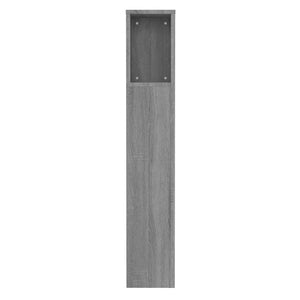 Kopfteil mit Ablagen Grau Sonoma 100 cm
