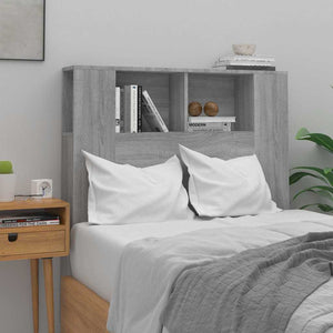 Kopfteil mit Ablagen Grau Sonoma 100 cm