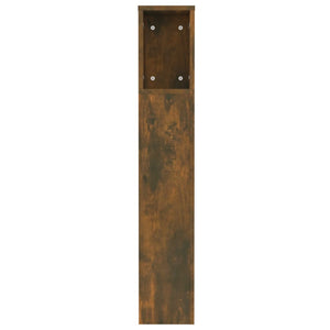 Kopfteil Räuchereiche mit Ablagen 120 cm