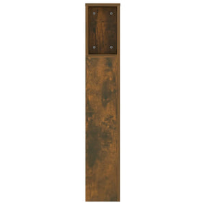 Kopfteil Räuchereiche mit Ablagen 140 cm