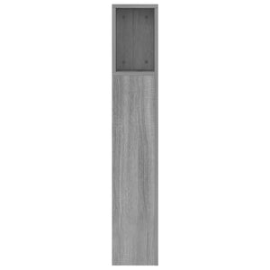 Kopfteil mit Ablagen Grau Sonoma 160 cm