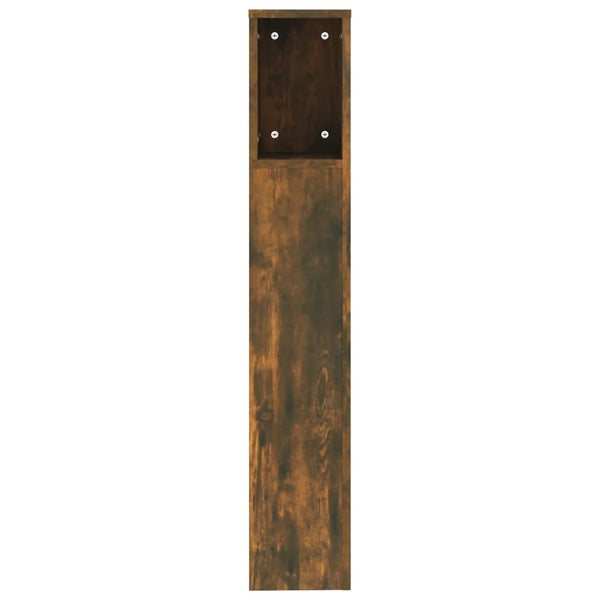 Kopfteil Räuchereiche mit Ablagen 200 cm