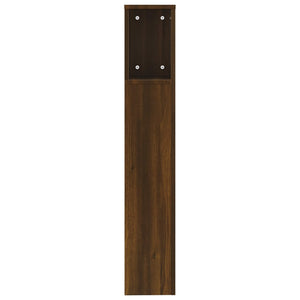 Kopfteil mit Ablagen, Eiche Braun, 200 cm