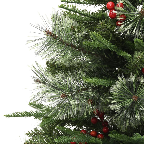 Weihnachtsbaum mit Beleuchtung und Zapfen 120cm