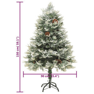 Weihnachtsbaum mit Beleuchtung Grün 150cm