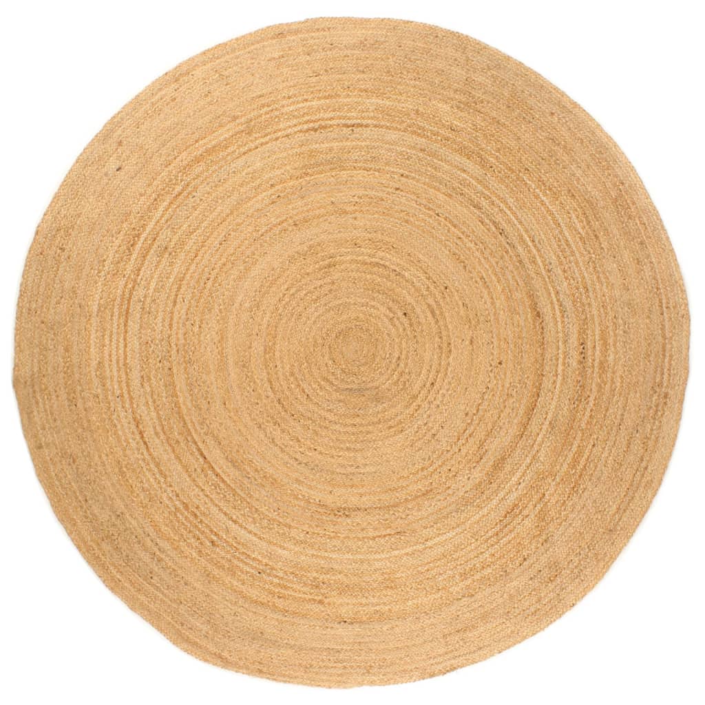 Geflochtener Jute Teppich, Rund, 210cm