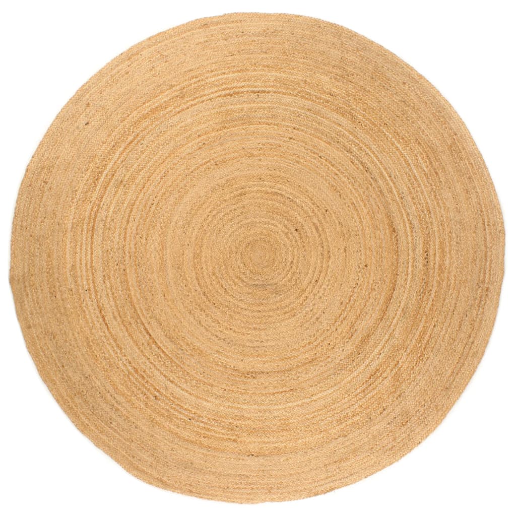 Runder Jute Teppich Geflochten 240cm