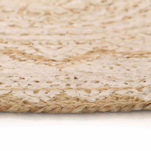 Geflochtener Jute Teppich, 180cm, Rund
