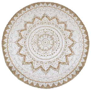 Geflochtener Jute Teppich, Rund, 240cm