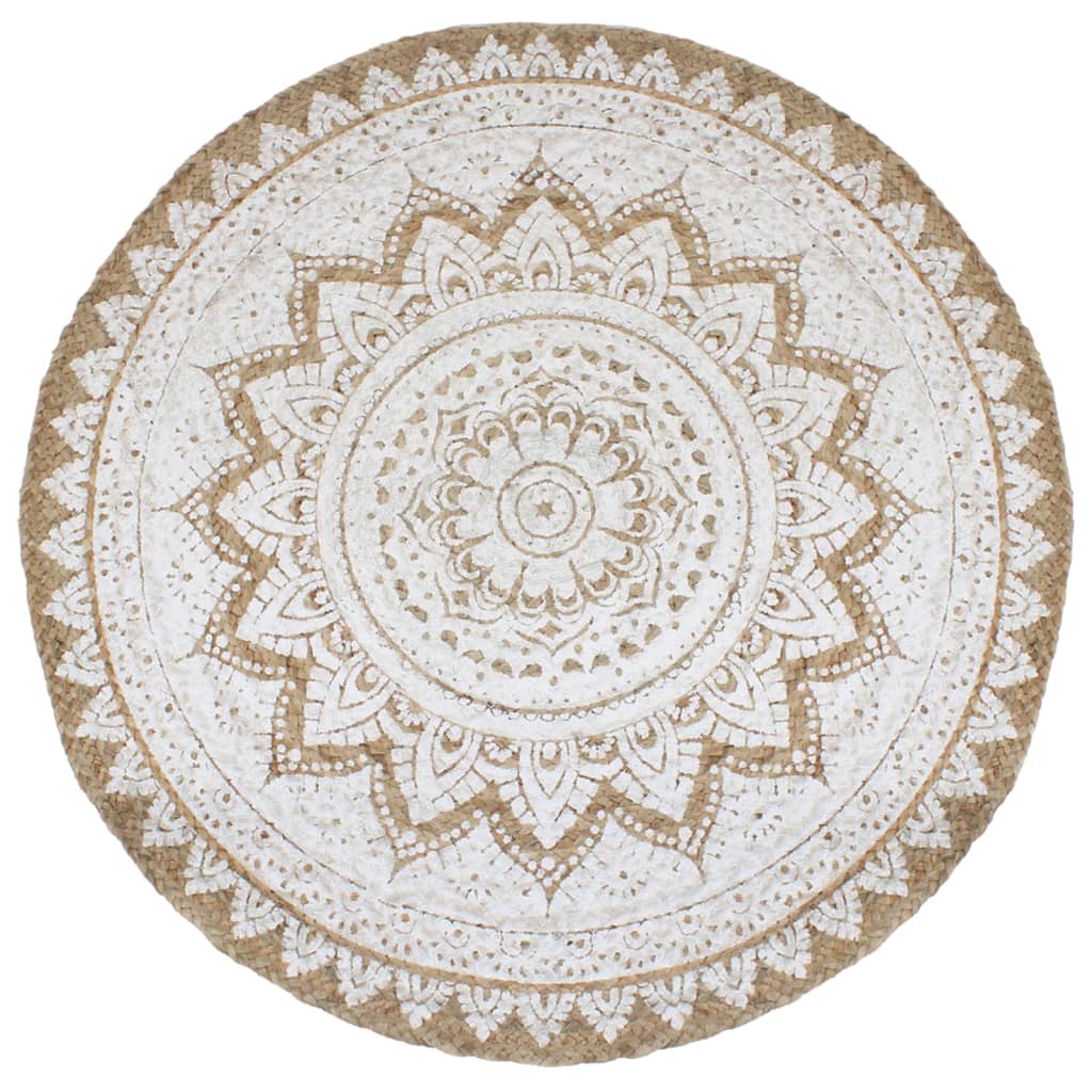 Geflochtener Jute Teppich, Rund, 240cm