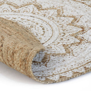 Geflochtener Jute Teppich, Rund, 240cm