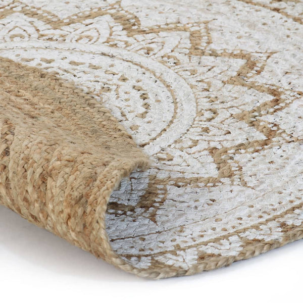 Geflochtener Jute Teppich, Rund, 240cm