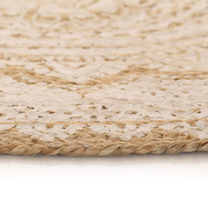 Geflochtener Jute Teppich, Rund, 240cm