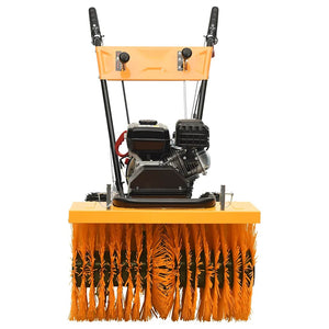 4-in-1 Schneefräse und Kehrmaschine Set Benzinbetrieben 6,5 PS