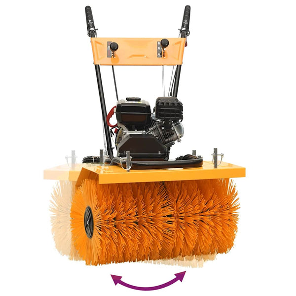 4-in-1 Schneefräse und Kehrmaschine Set Benzinbetrieben 6,5 PS