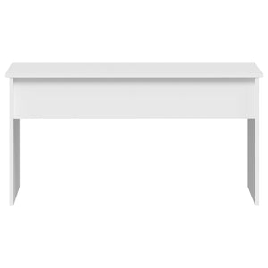 Weißer Couchtisch mit Höhenverstellung, 102 cm