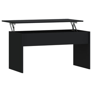 Schwarzer Couchtisch, 102 cm