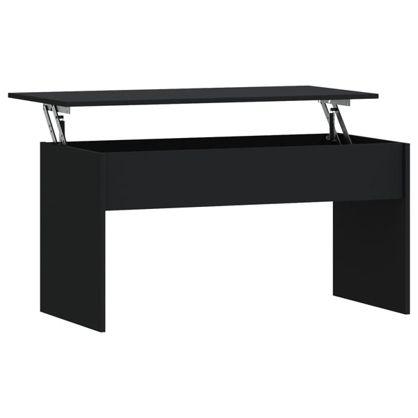 Schwarzer Couchtisch, 102 cm