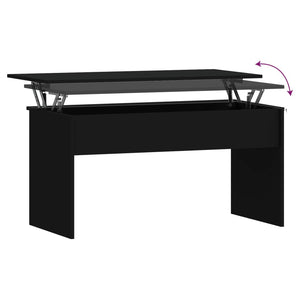 Schwarzer Couchtisch, 102 cm
