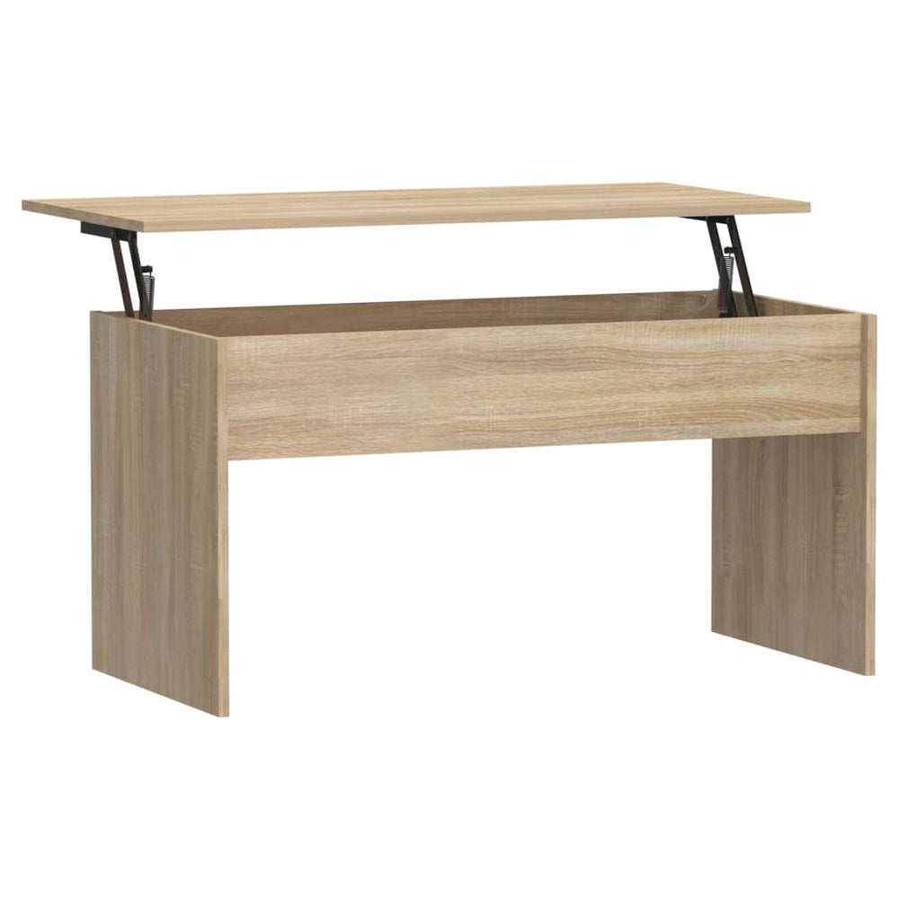 vidaXL Table basse chêne Sonoma 102x50,5x52,5 cm bois d'ingénierie