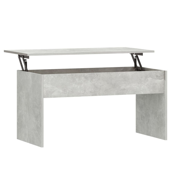 Betongrauer Couchtisch mit Stauraum