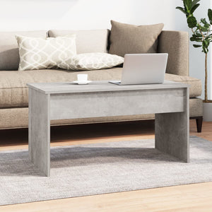 Betongrauer Couchtisch mit Stauraum