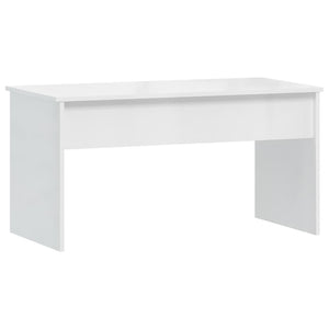 Couchtisch Hochglanz Weiß, 102 cm
