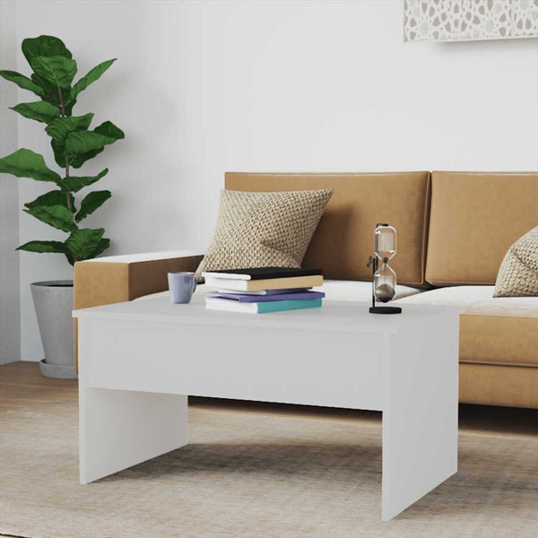 Weißer Couchtisch 80x50,5 cm