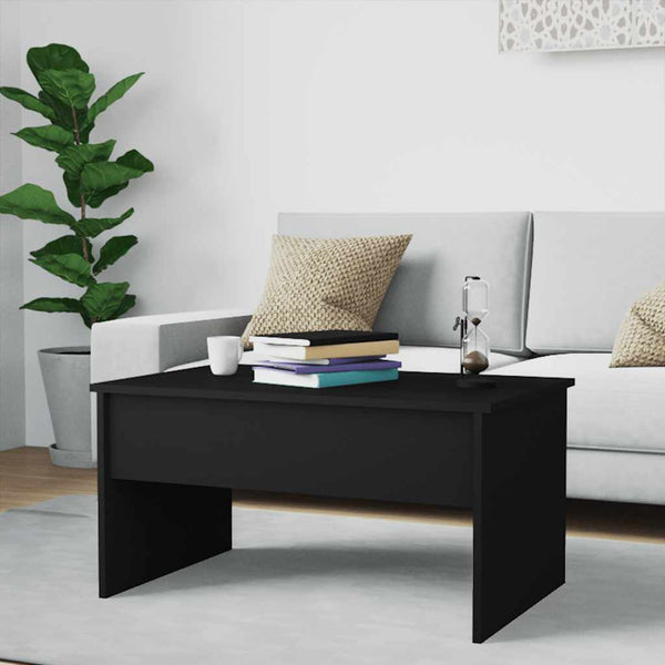 Schwarzer Couchtisch 80x50,5 cm