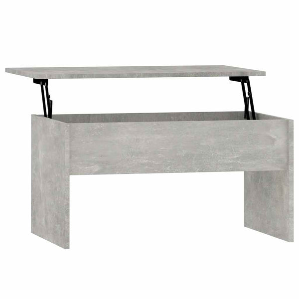 Betongrauer Couchtisch 80x50,5 cm