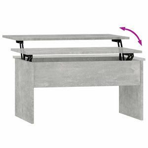 Betongrauer Couchtisch 80x50,5 cm