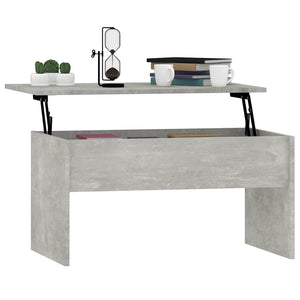 Betongrauer Couchtisch 80x50,5 cm