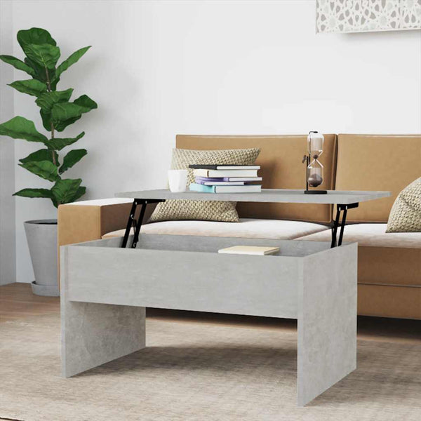 Betongrauer Couchtisch 80x50,5 cm