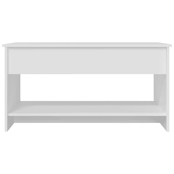 Weißer Couchtisch Holzwerkstoff 102 cm
