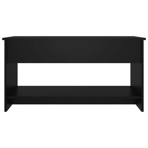 Schwarzer Couchtisch mit Stauraum