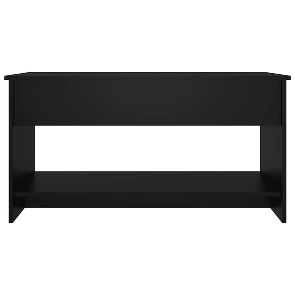 Schwarzer Couchtisch mit Stauraum
