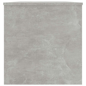 vidaXL Table basse gris béton 102x50x52,5 cm bois d'ingénierie