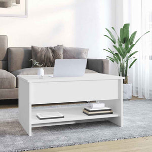 Weißer Couchtisch 80x50 cm