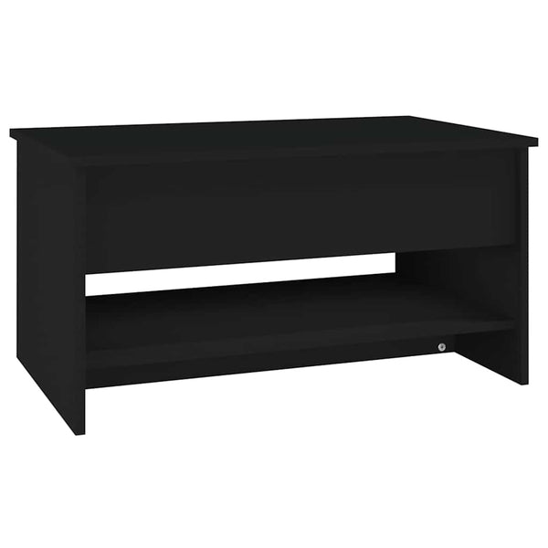Schwarzer Couchtisch 80x50 cm