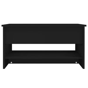 Schwarzer Couchtisch 80x50 cm