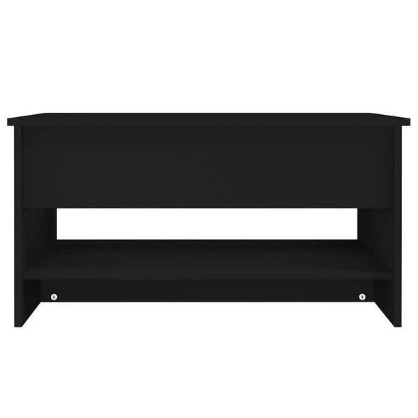 Schwarzer Couchtisch 80x50 cm