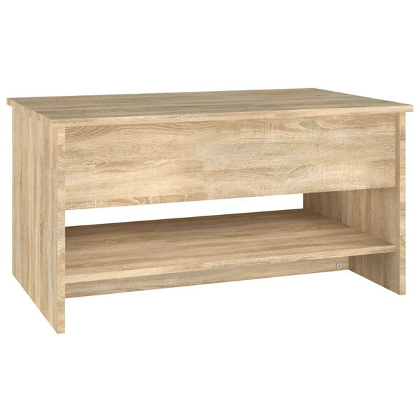 Sonoma Eiche Couchtisch mit Stauraum 80x50 cm